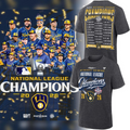 06.Milwaukee Brewers 2026 National League Champions T-Shirt - Heather Charcoal