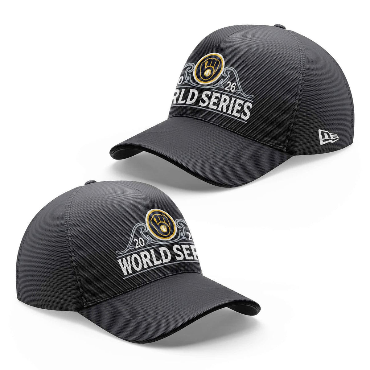Men's Milwaukee Brewers Charcoal 2026 World Series Locker Room 9SEVENTY Adjustable Hat