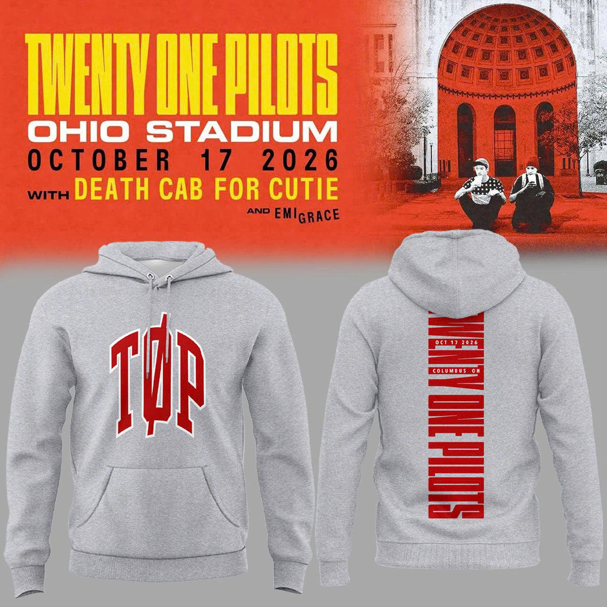 03. Exclusive 2026 Twenty One Pilots Live At Ohio Stadium Hoodie
