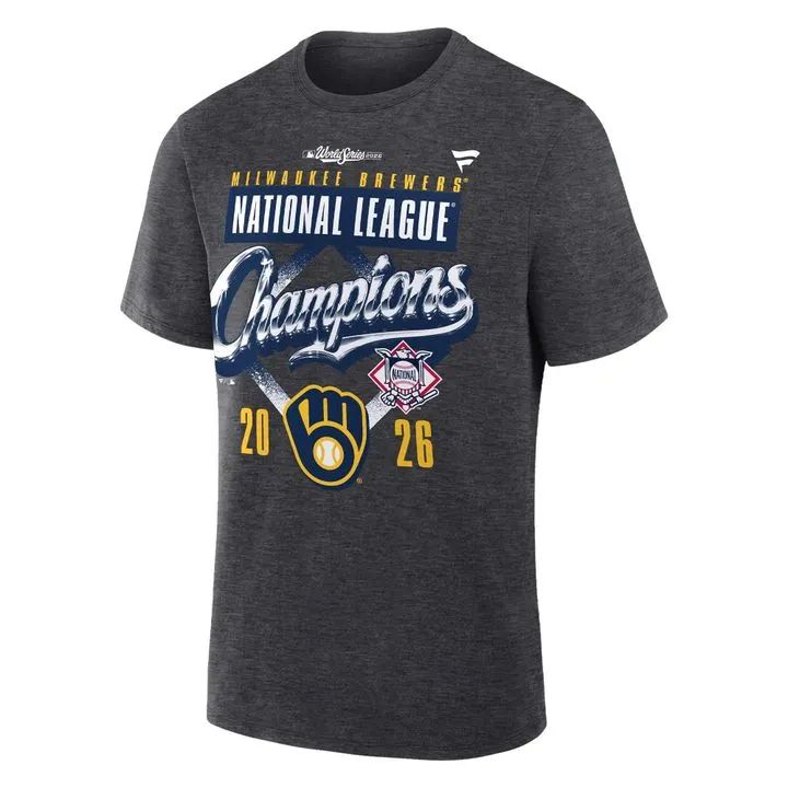Milwaukee Brewers Fanatics 2026 National League Champions T-Shirt