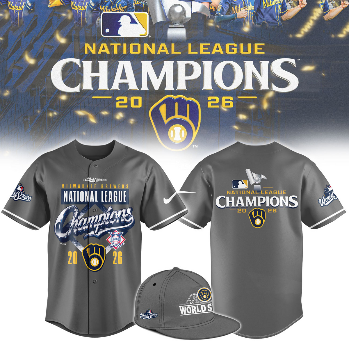 01.Milwaukee Brewers 2026 National League Champions Jersey