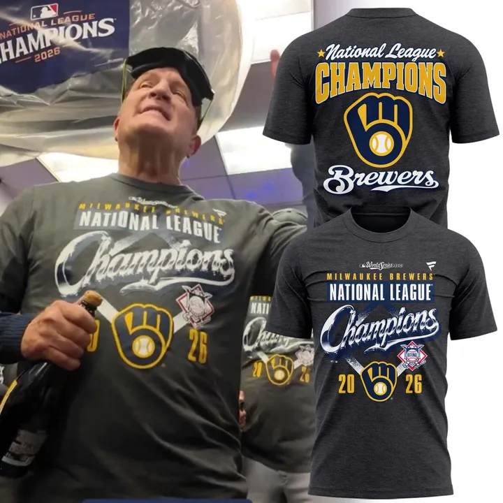 10.Milwaukee Brewers 2026 National League Champions T-Shirt
