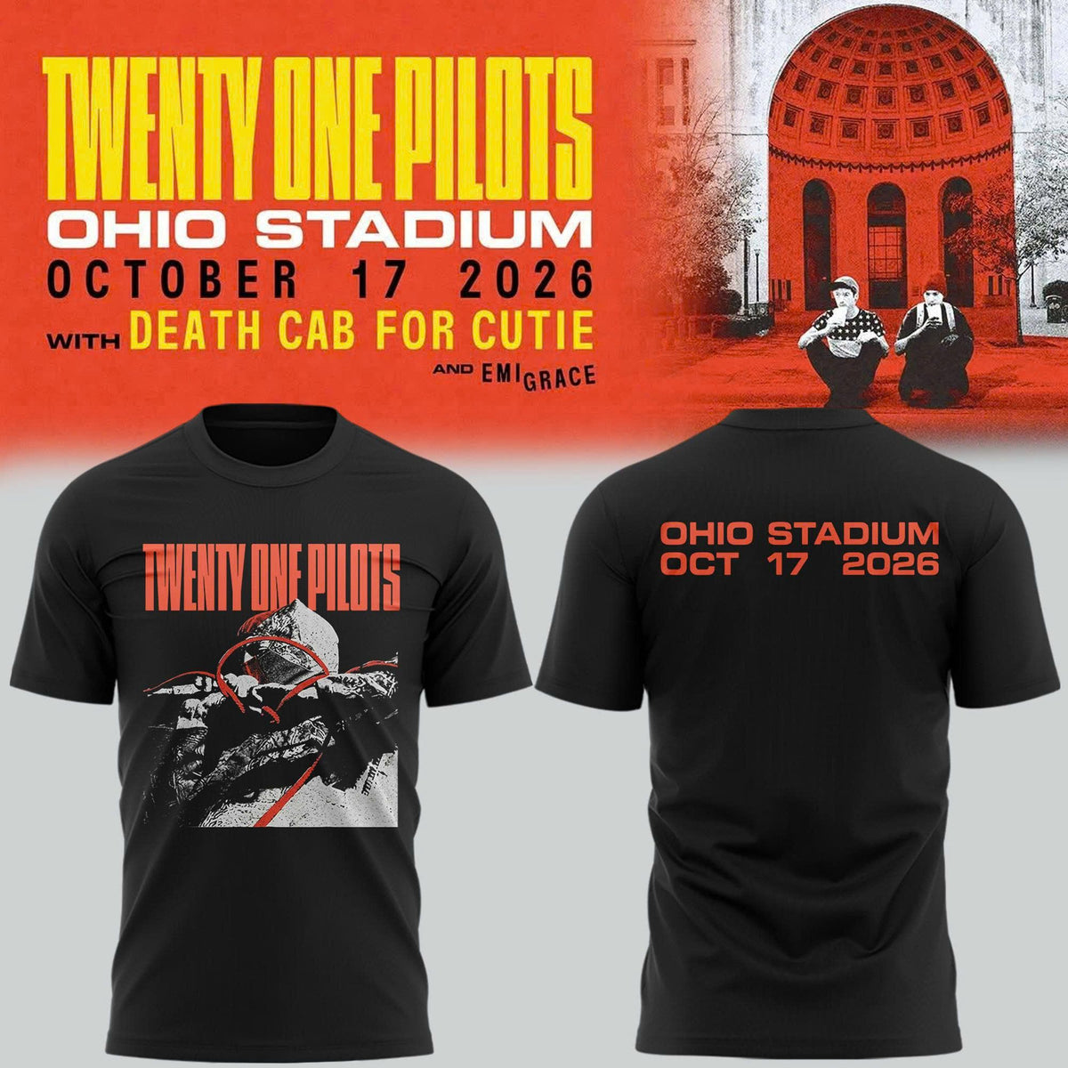 07. Exclusive 2026 Twenty One Pilots Live At Ohio Stadium T-Shirt
