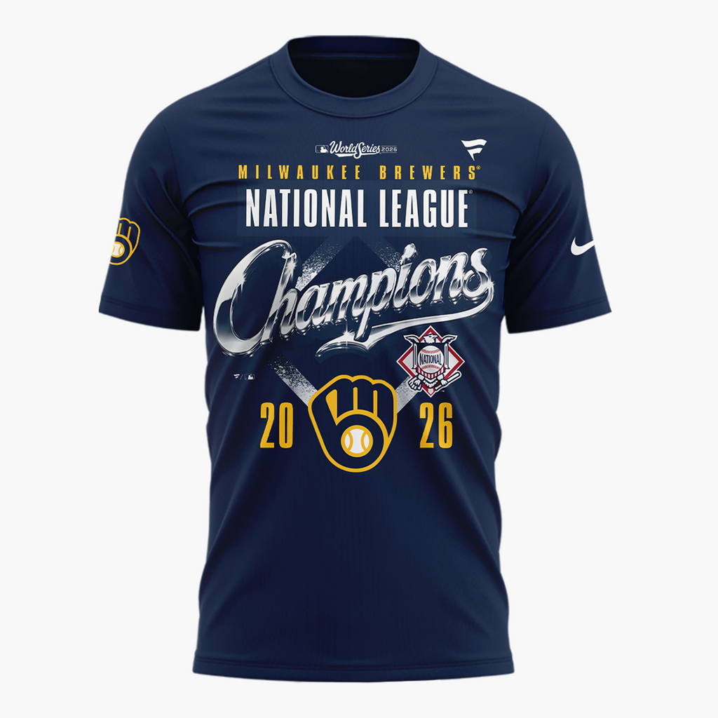 7.Milwaukee Brewers 2026 National League Champions T-Shirt