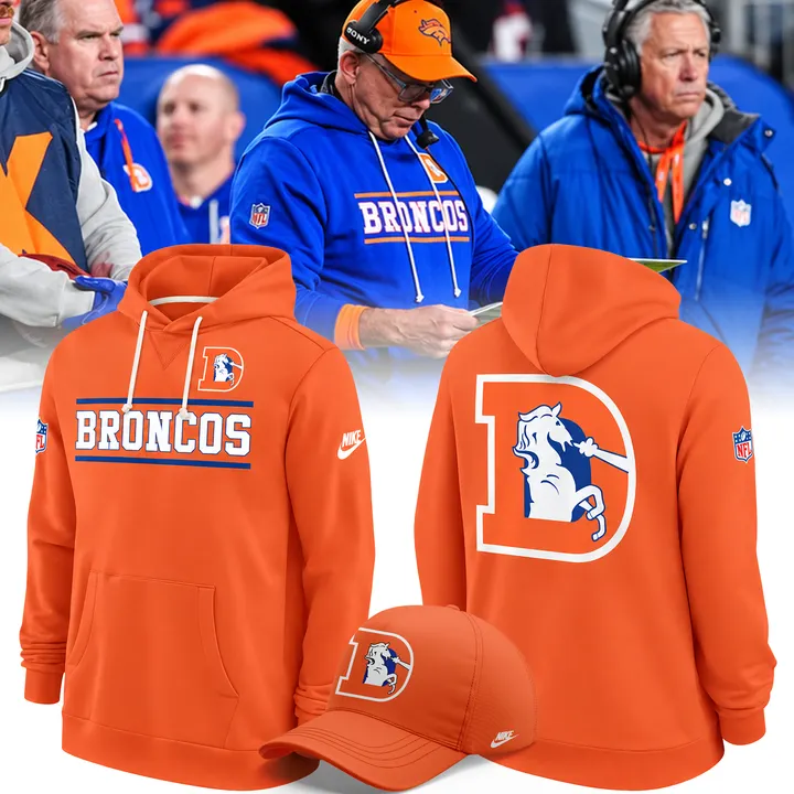 01.VIP.Limited edition Denver Broncos Throwback 2026 Hoodie