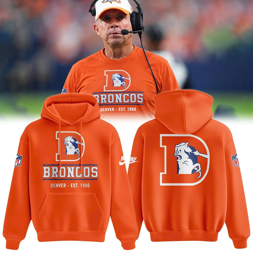 02.Limited edition Denver Broncos Throwback 2026 Hoodie