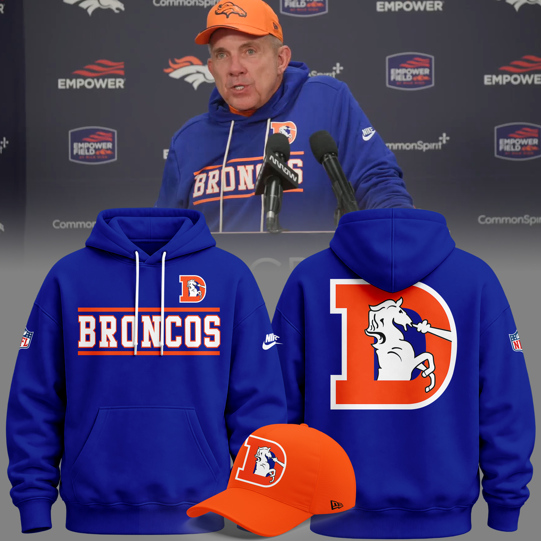 VIP.Limited edition Denver Broncos Throwback 2026 Hoodie