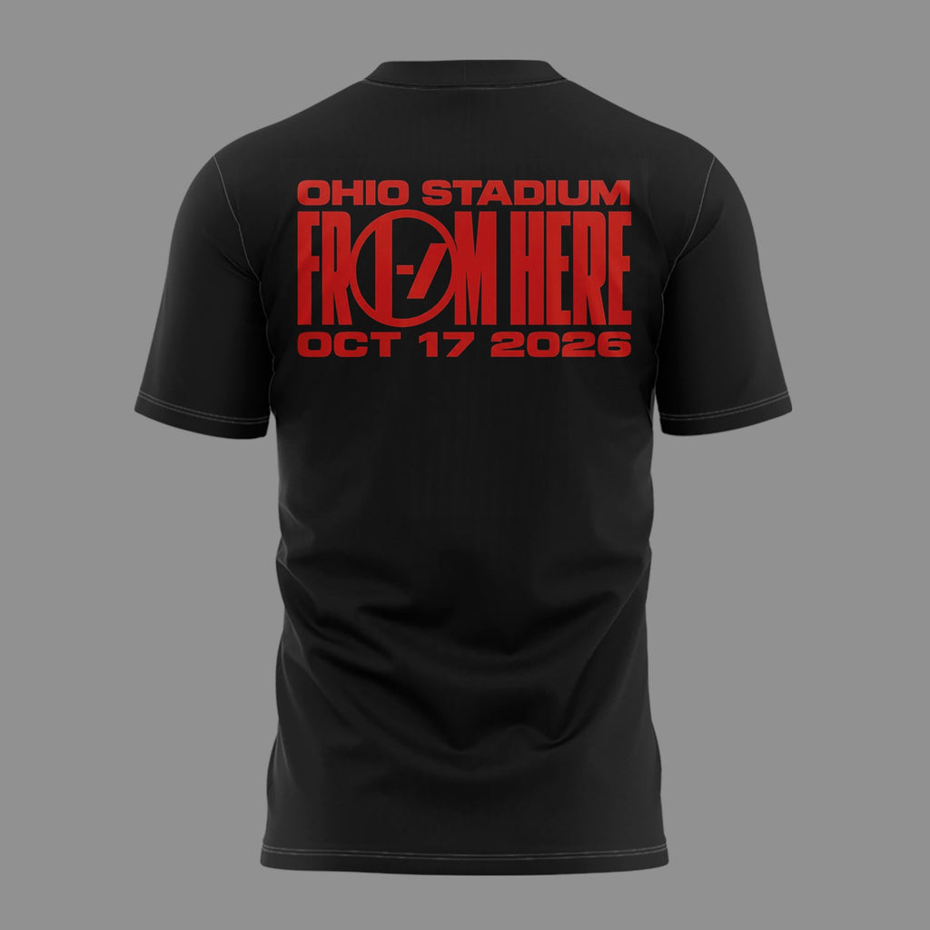 Black Shirt Twenty One Pilots Live At Ohio Stadium 2026 T-Shirt