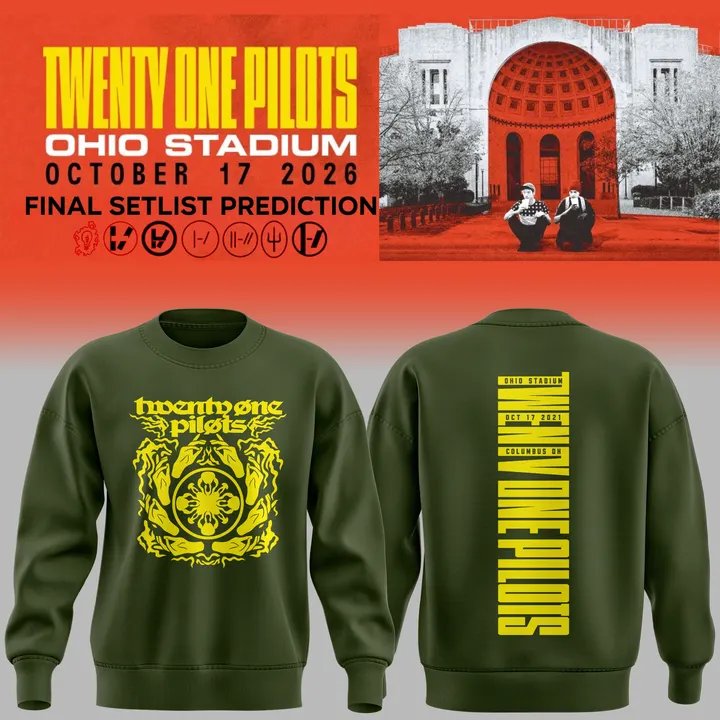Twenty One Pilots x Ohio State Tour At Ohio Stadium Limited Sweatshirt v4