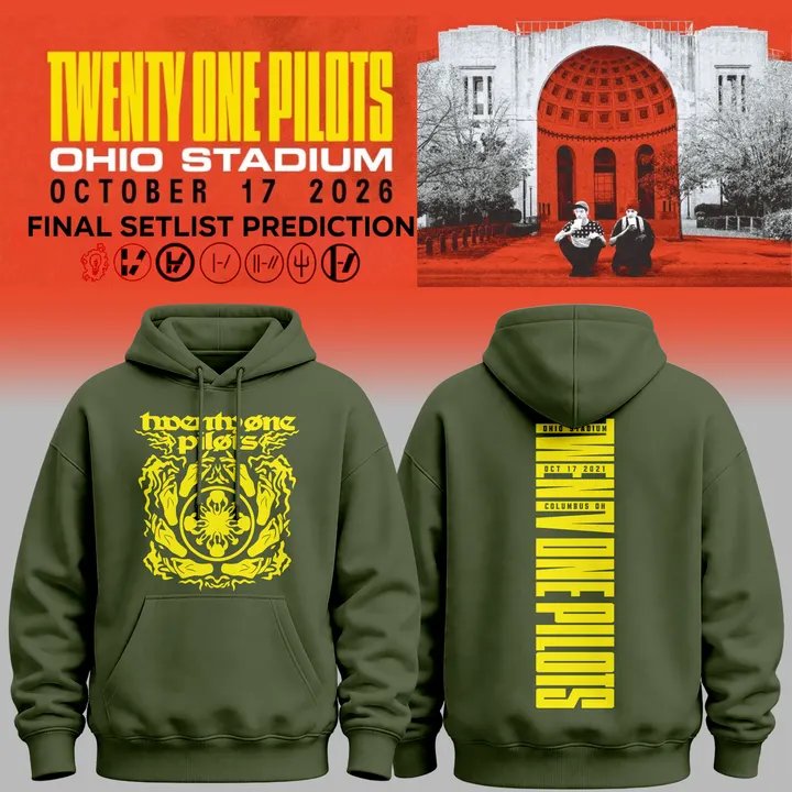Twenty One Pilots x Ohio State Tour At Ohio Stadium Limited Hoodie v3