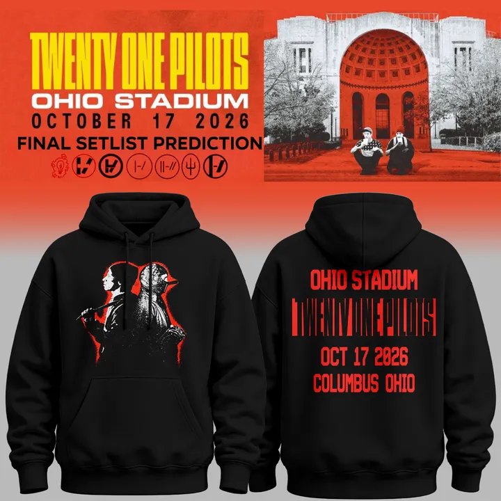 Twenty One Pilots x Ohio State Tour At Ohio Stadium Limited Hoodie v6