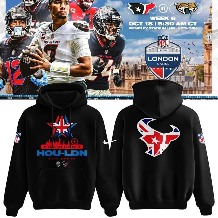 Houston Texans 2026 London Matchup Merch Capsule Hoodie