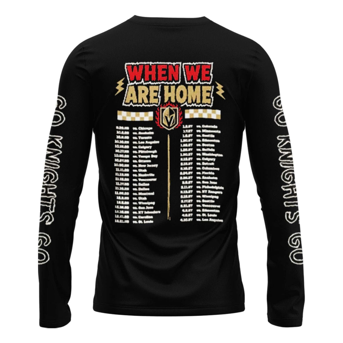 Limited Edition 2026 Vegas Golden Knights "When We Were Emo" Long Sleeve Shirt