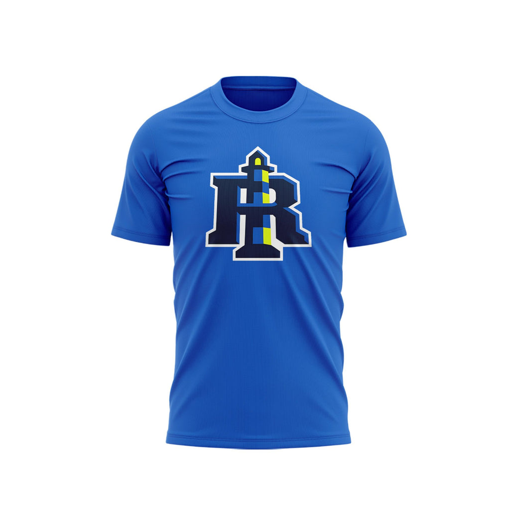 Rhode Island Breakers Primary Logo Blue T-Shirt