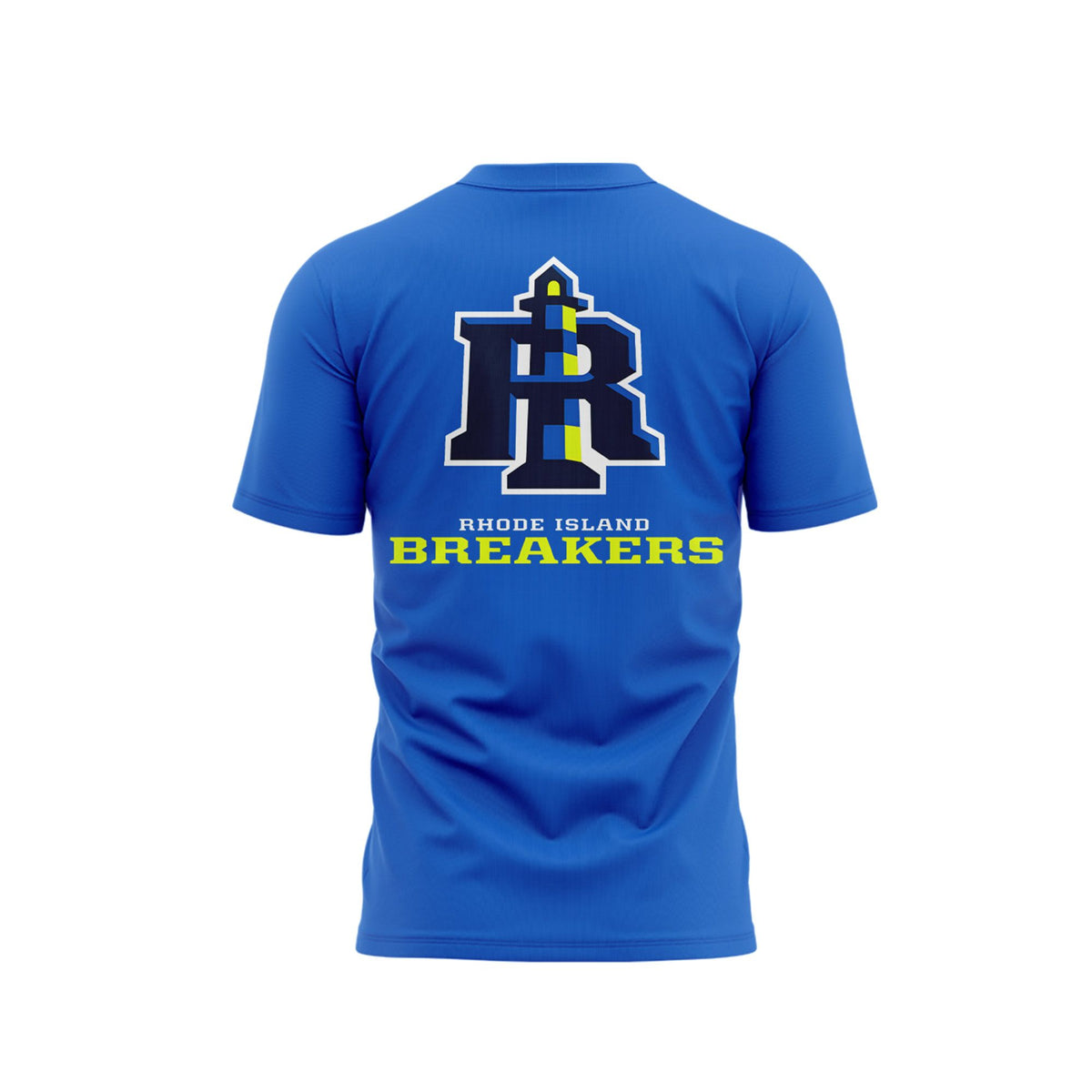 Rhode Island Breakers Primary Logo Blue T-Shirt