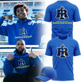Rhode Island Breakers Primary Logo Blue T-Shirt