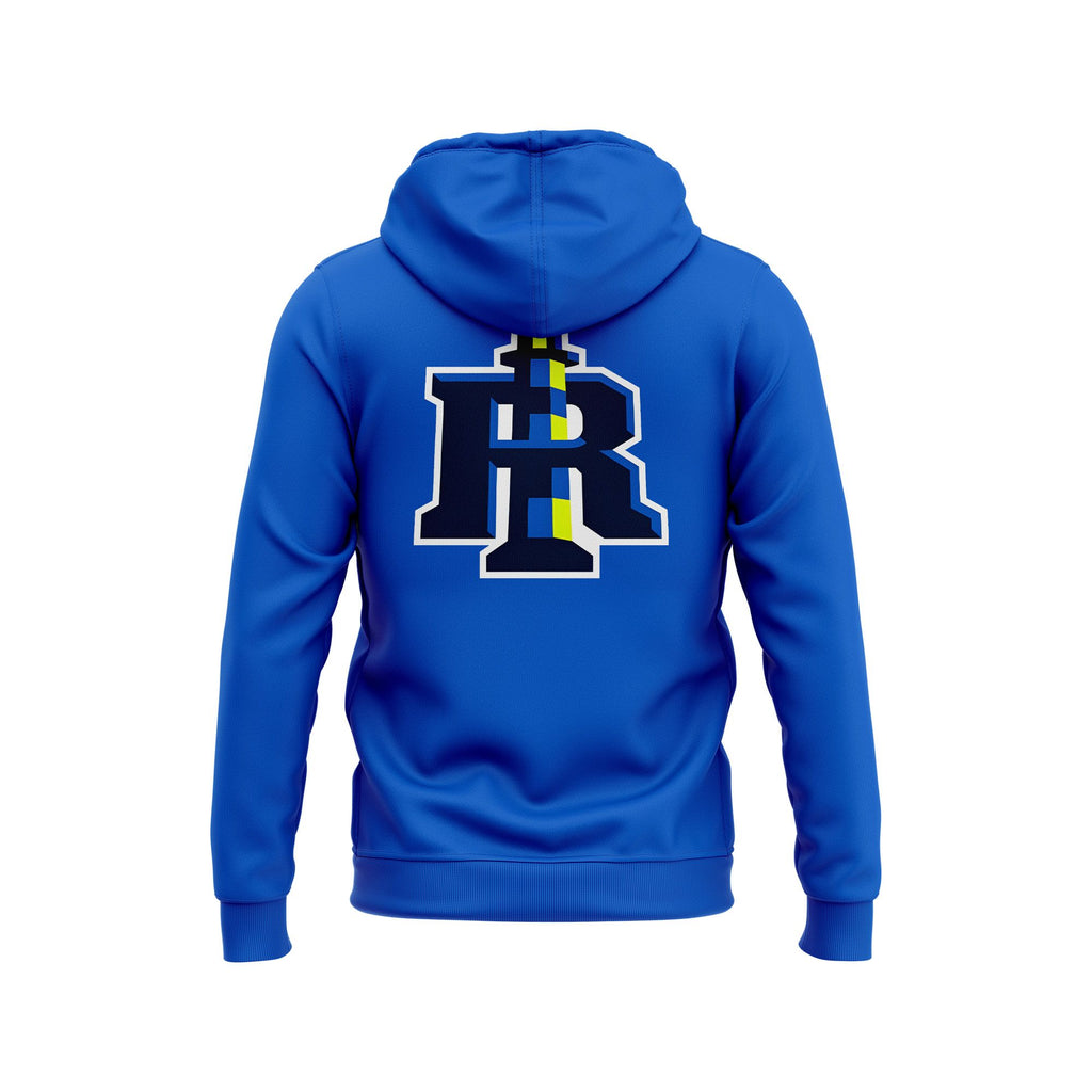 Rhode Island Breakers Primary Logo Blue Hoodie