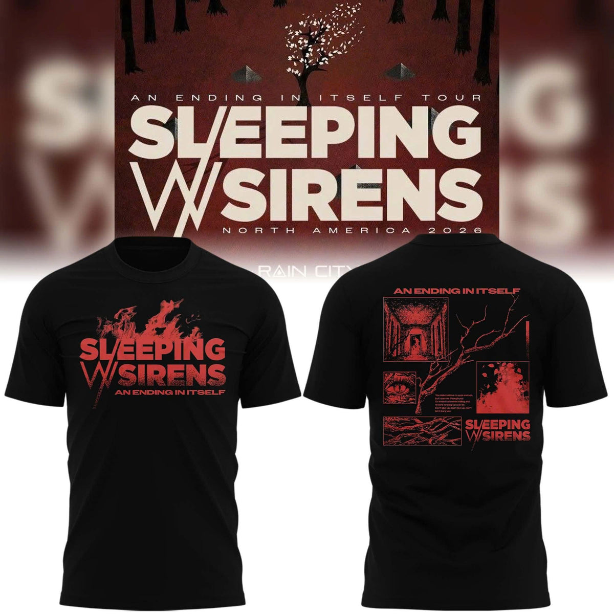 An Ending In Itself World Tour 2026 Black T-Shirt
