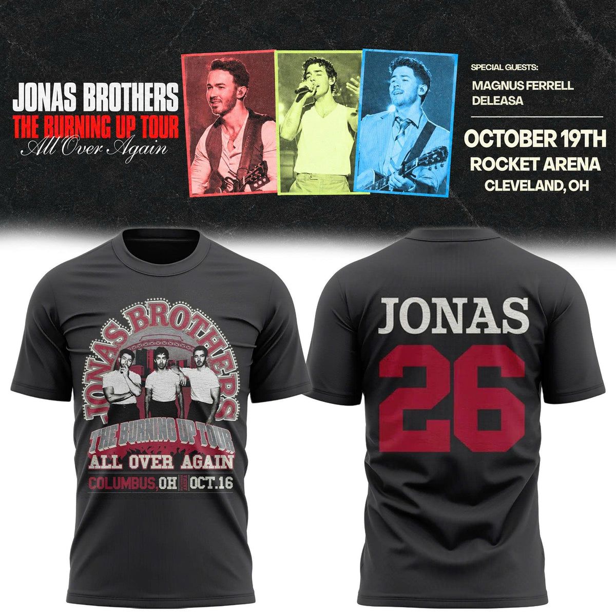 The Burning Up Tour All Over Again 2026 in Columbus, OH T-shirt
