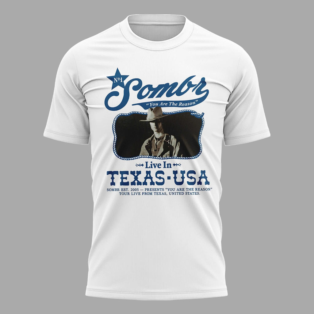 Sombr - You Are The Reason Tour 2026 Live in Texas T-shirt