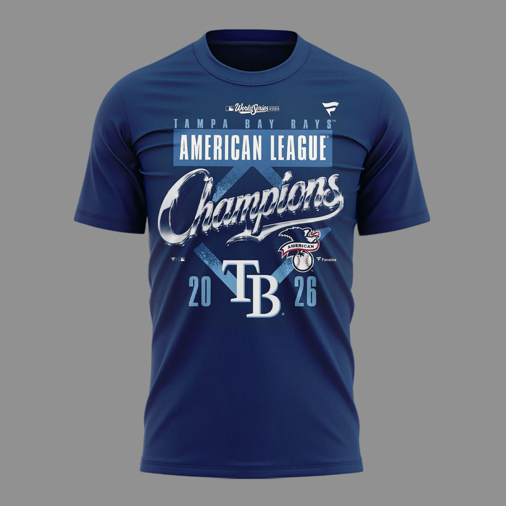 01.01. Tampa Bay Rays 2026 American League Champions T-Shirt
