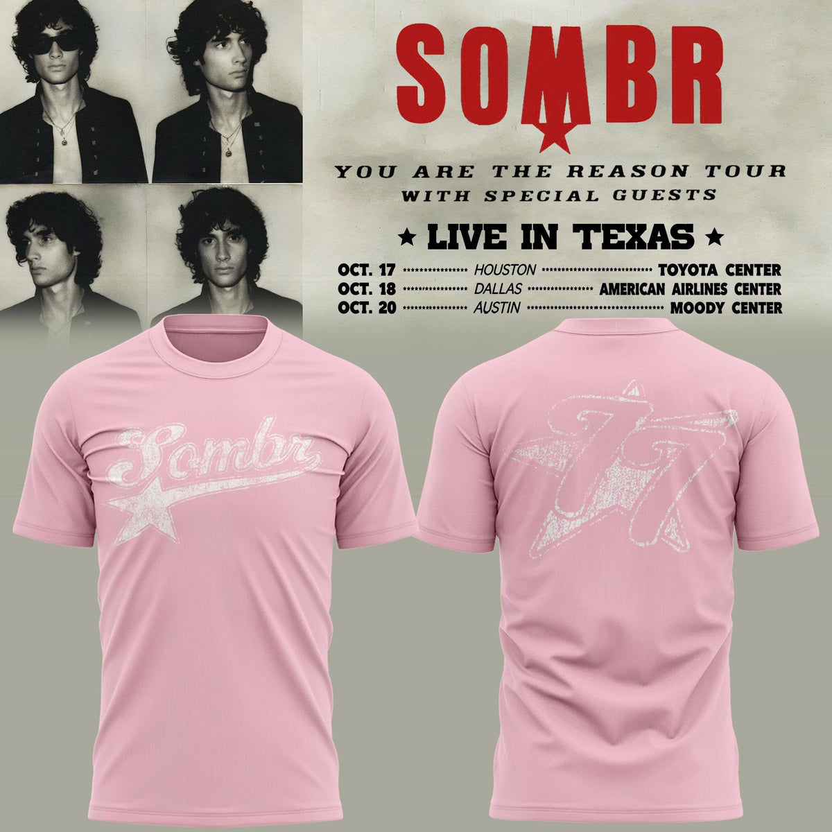 Sombr Star Logo Tee