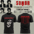 Sombr 2026 You Are The Reason Dateback Tour Tee - Black