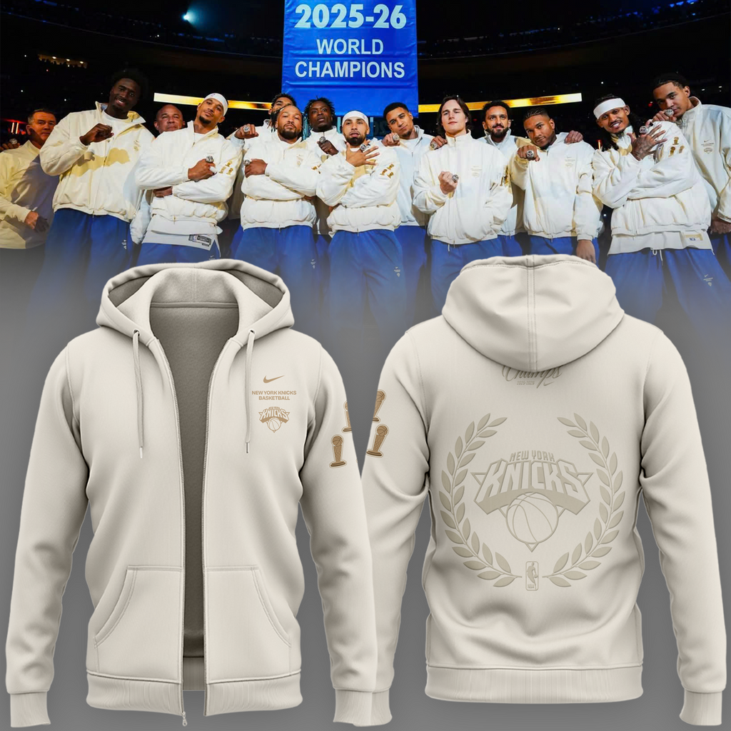 New York Knicks Champions night in the city zip Hoodie