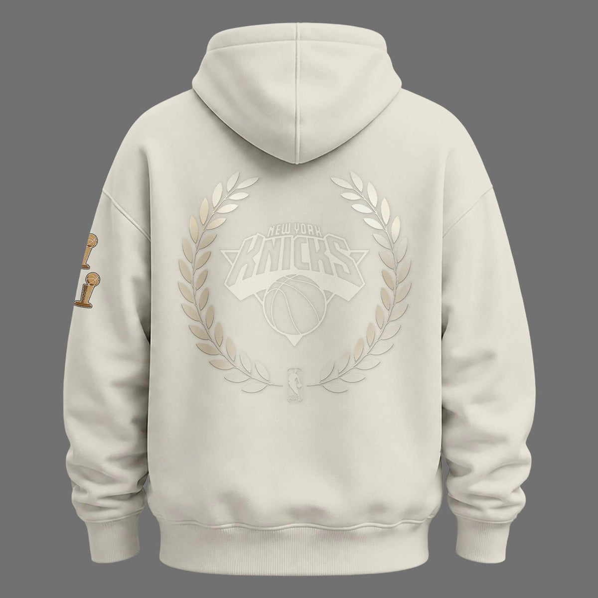 New York Knicks 2026 NBA Finals Champions Standard Issue Full-Hoodie - Cream