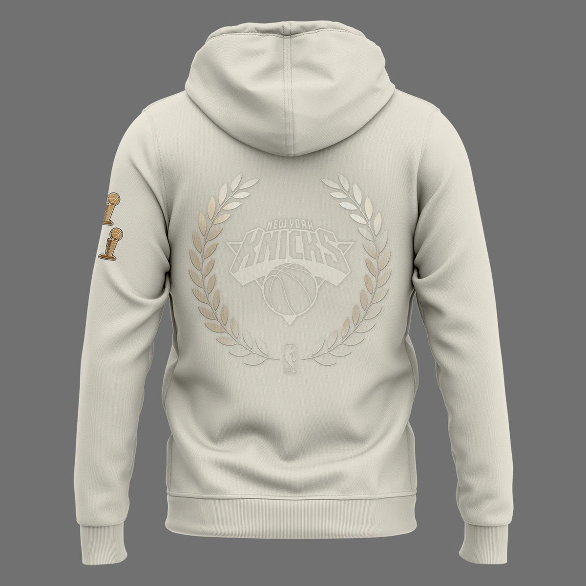 New York Knicks 2026 NBA Finals Champions Standard Issue Full-Zip Hoodie - Cream