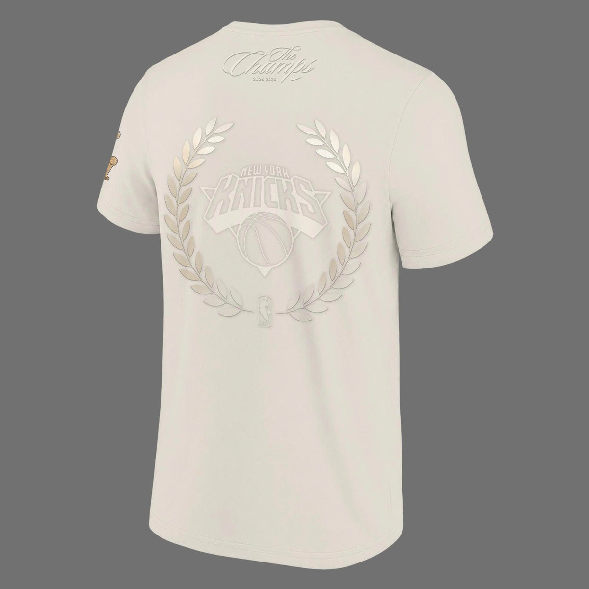New York Knicks 2026 NBA Finals Champions Standard Issue Full-Tee - Cream
