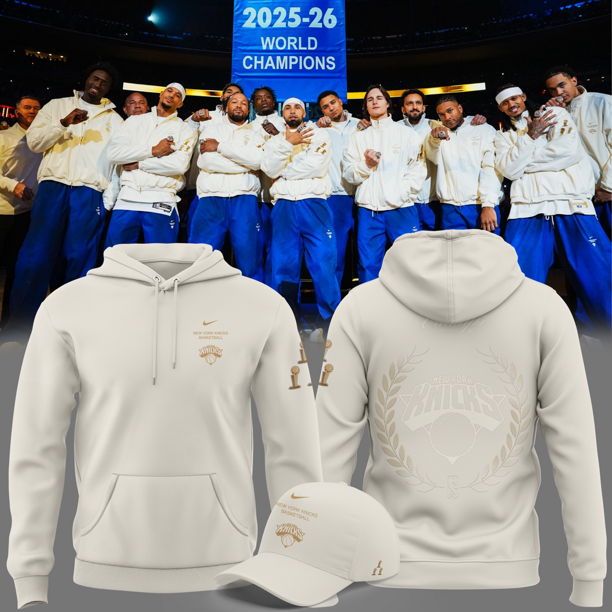 New York Knicks Championship Celebration Edition Hoodie 2026