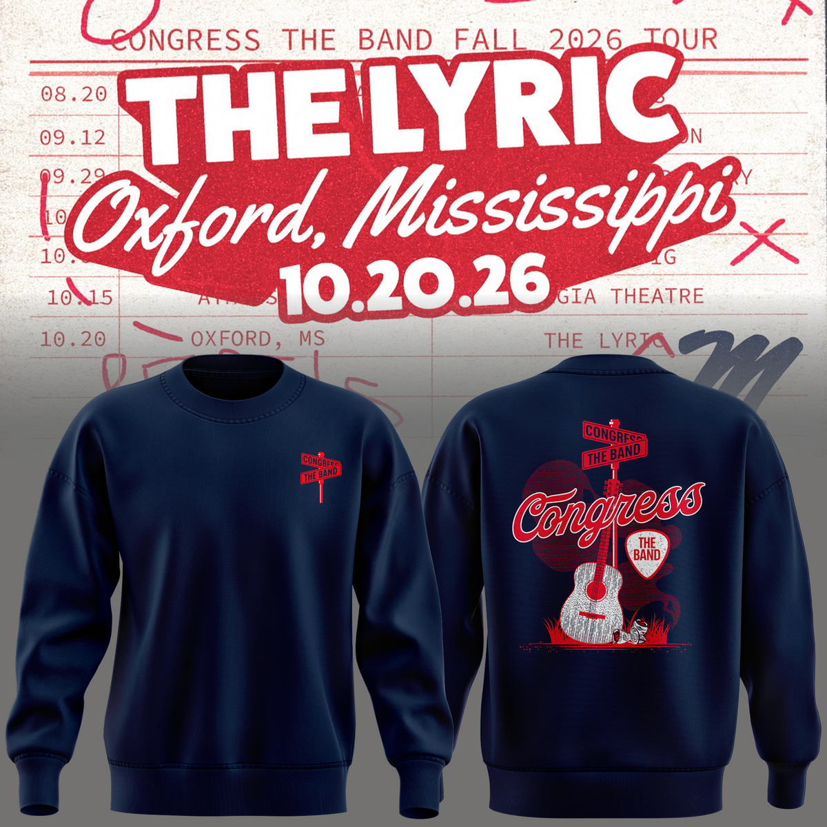 Limited Edition Ole Miss x Congress The Band Sweat 2026