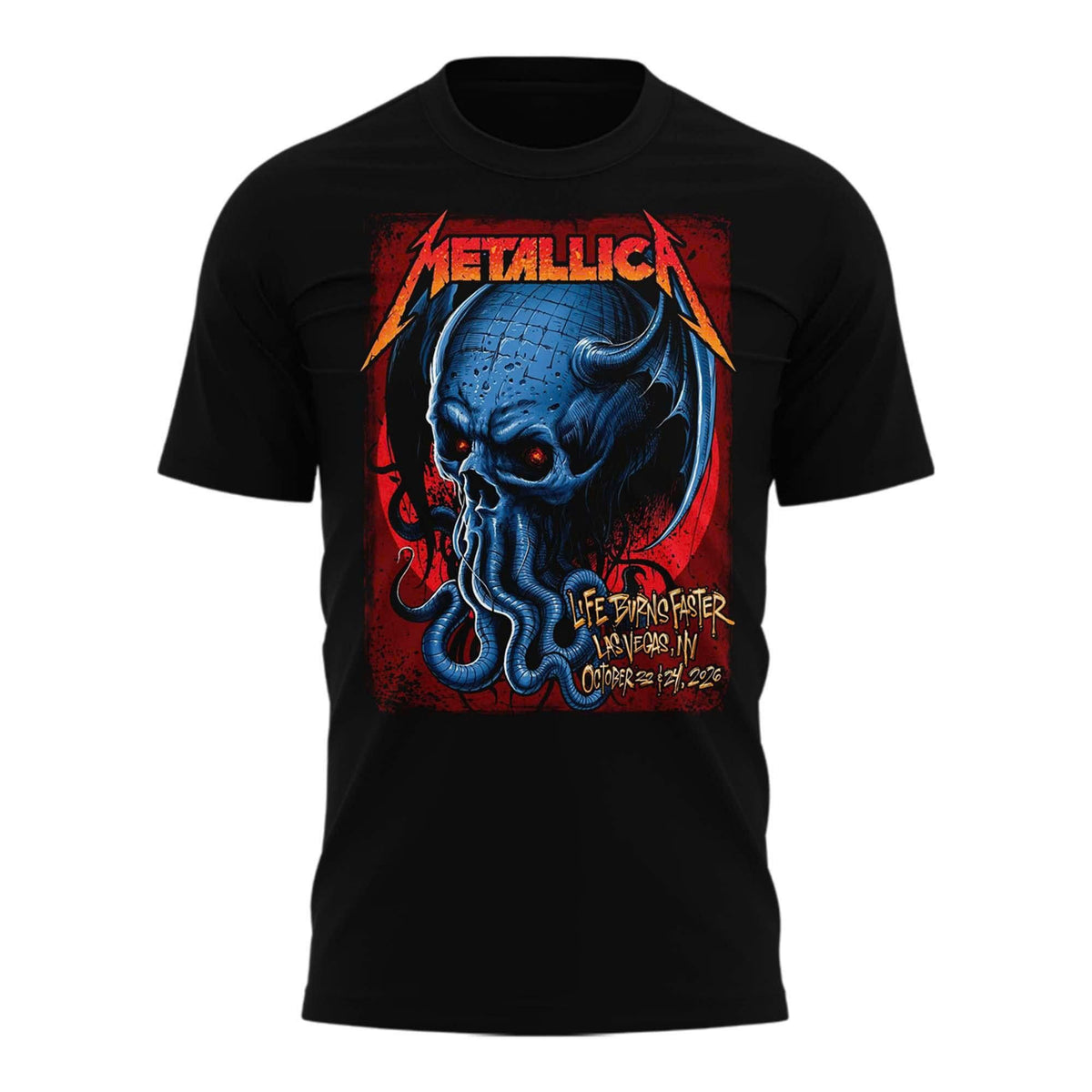 Metallica In Sphere Las Vegas Black T-Shirt