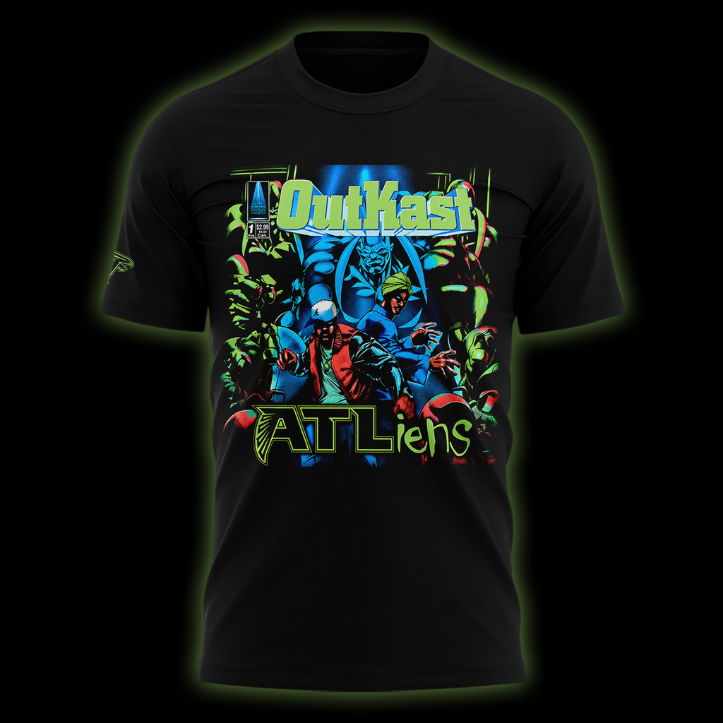 01.Outkast x Atlanta Falcons 30th Anniversary ATLiens T-shirt