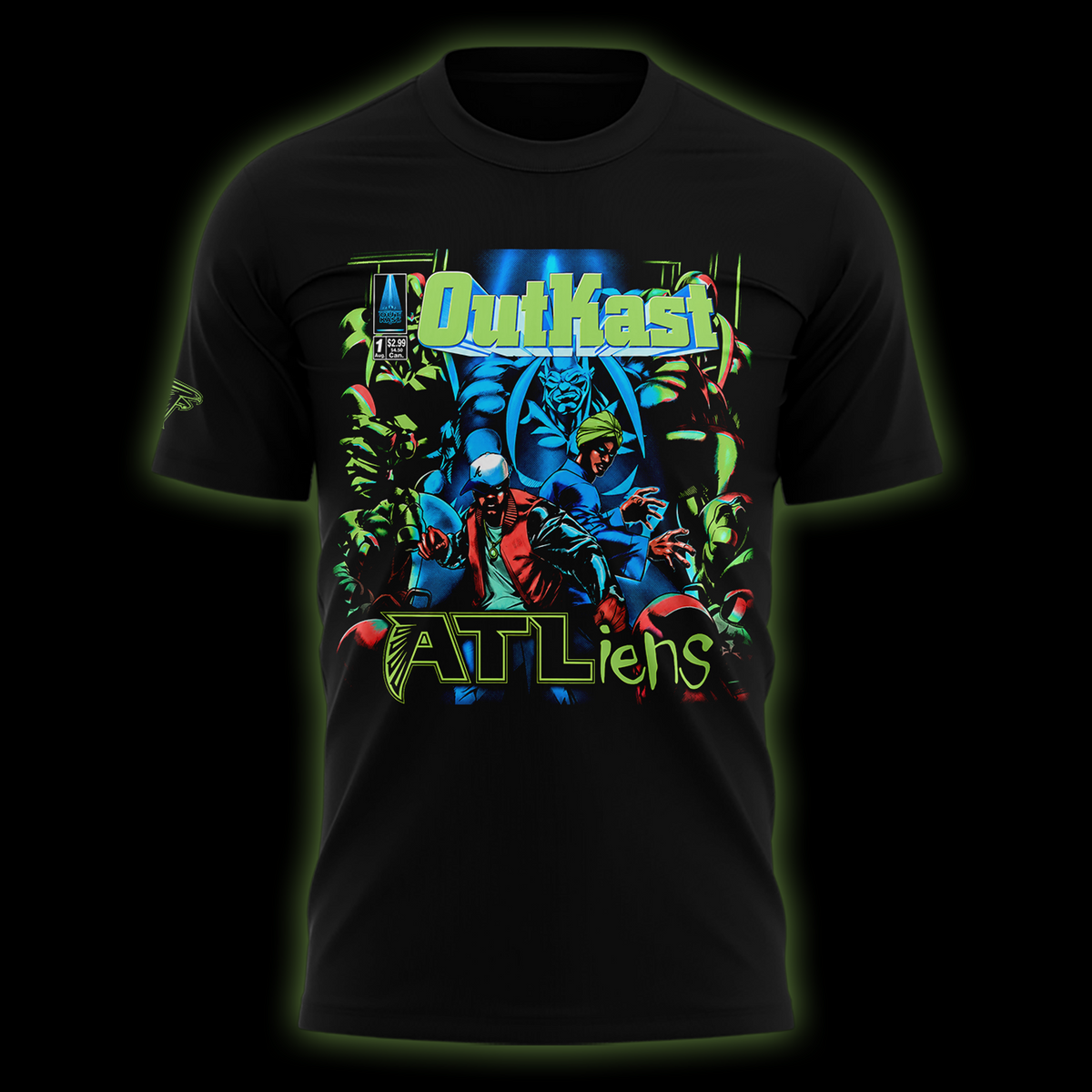 Outkast x Atlanta Falcons 30th Anniversary ATLiens T-shirt