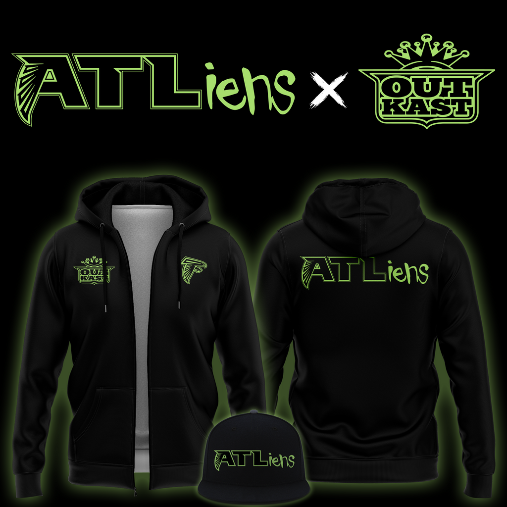 Outkast x Atlanta Falcons 30th Anniversary ATLiens zip Hoodie
