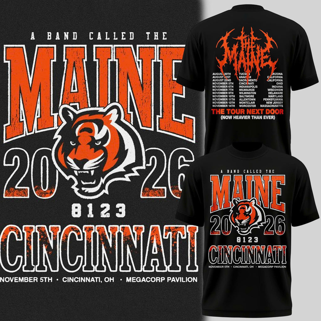 cincinnati bengals x The Maine "The Tour Next Door" T-Shirt