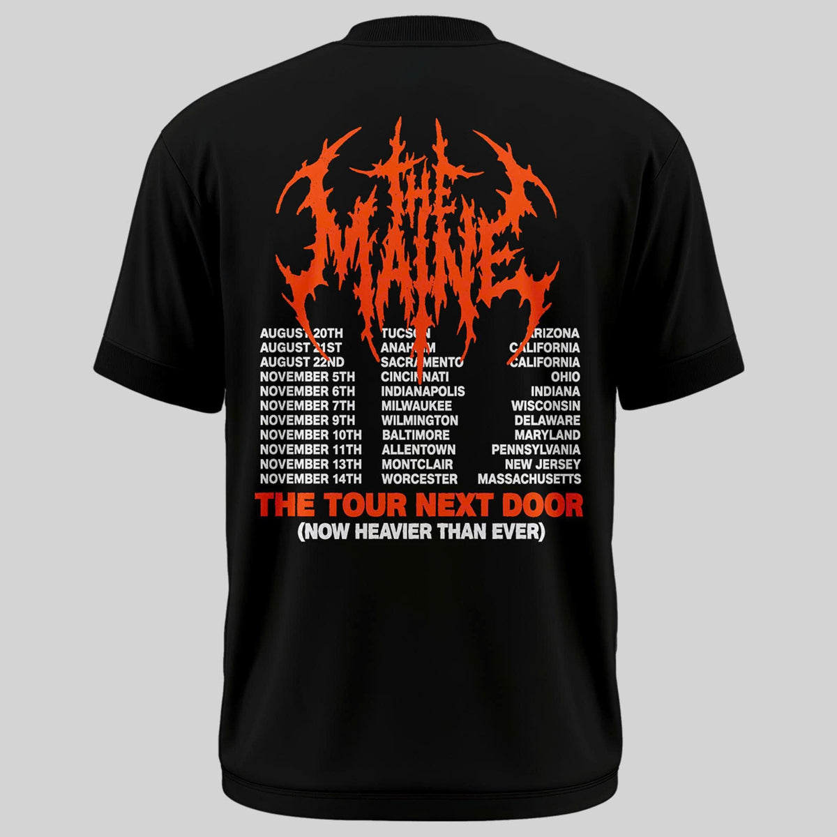 cincinnati bengals x The Maine "The Tour Next Door" T-Shirt