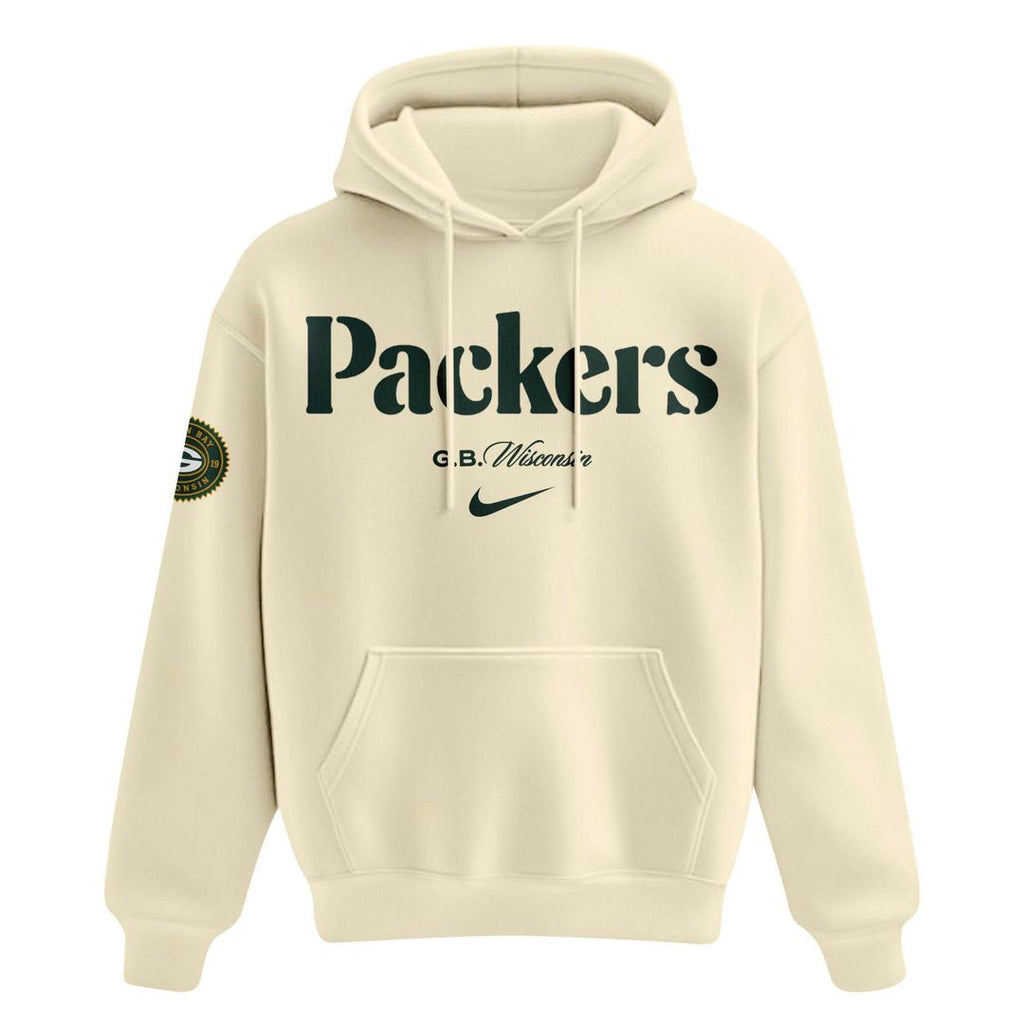 Coach Matt LaFleur Cream Green Bay Packers 2026 Hoodie