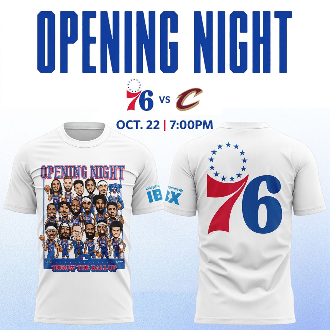 Philadelphia 76ers Opening Night 2026 T-shirt