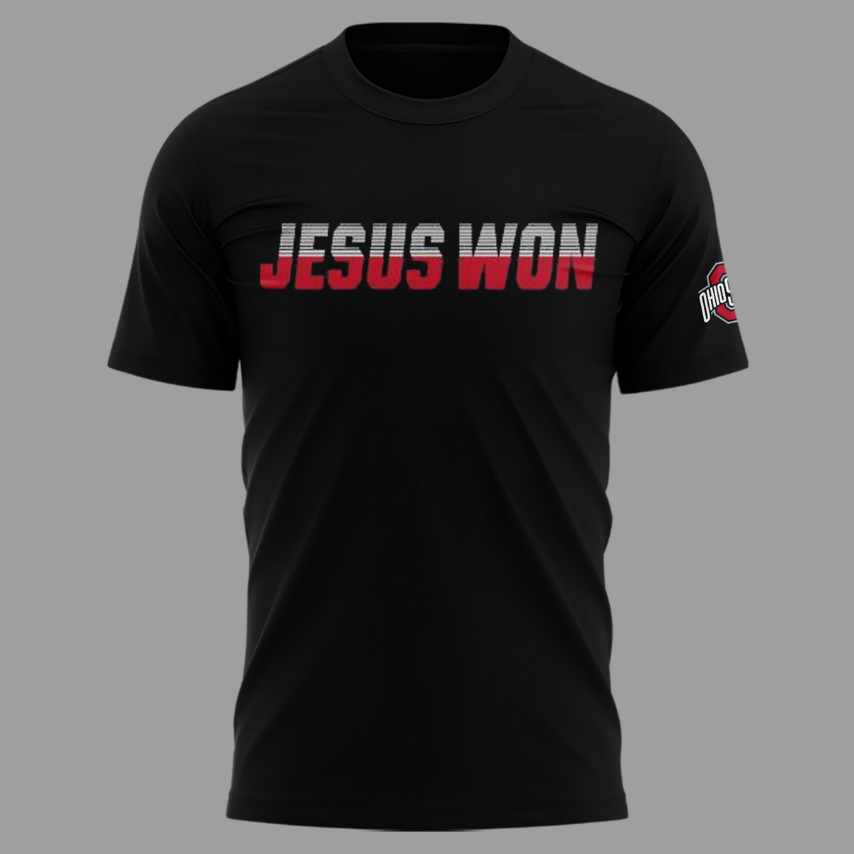 01.Ohio State Buckeyes X JESUS WON 2026 T-shirt