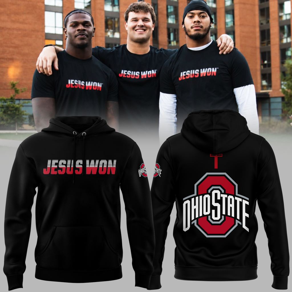 Ohio State Buckeyes X JESUS WON 2026 Hoodie