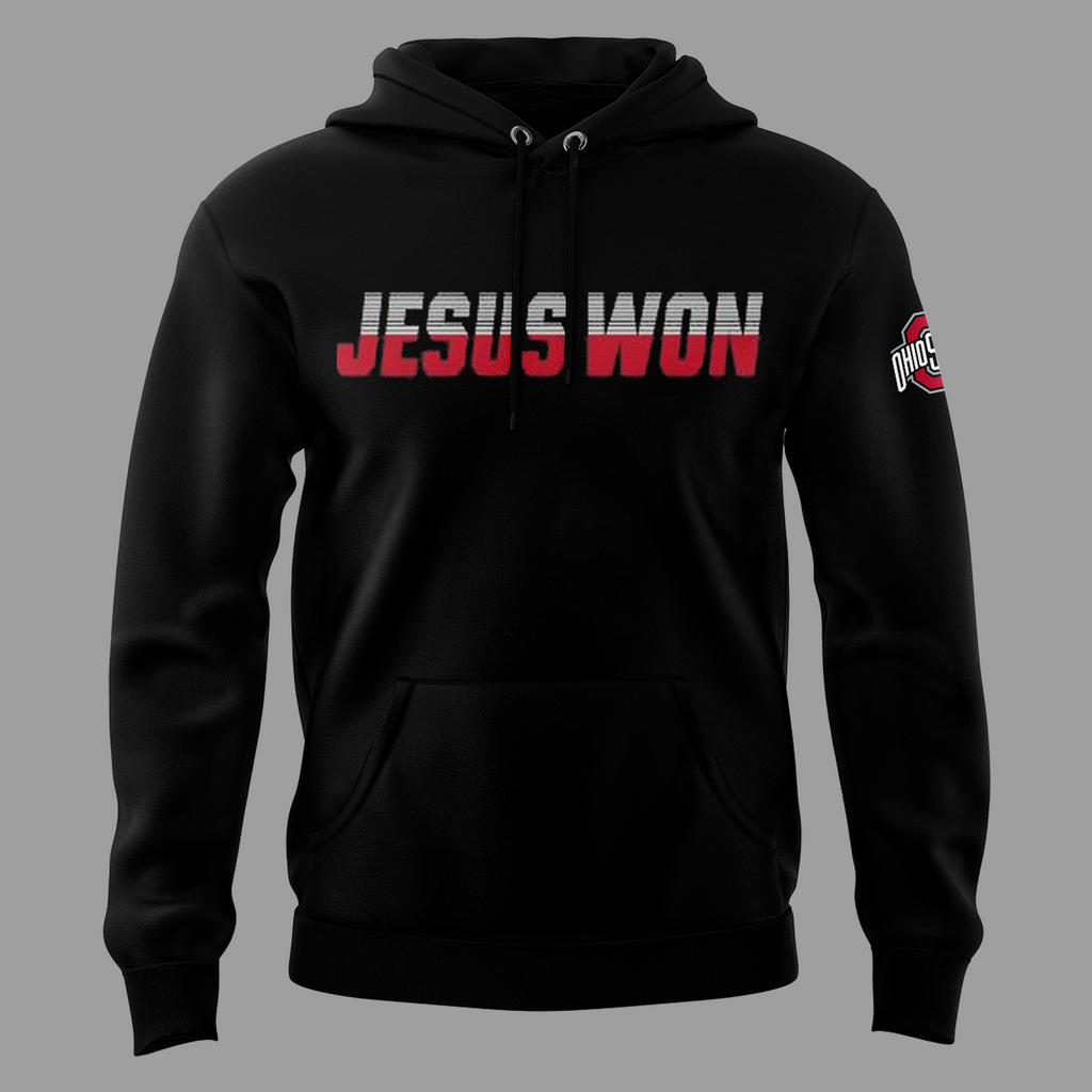 Ohio State Buckeyes X JESUS WON 2026 Hoodie