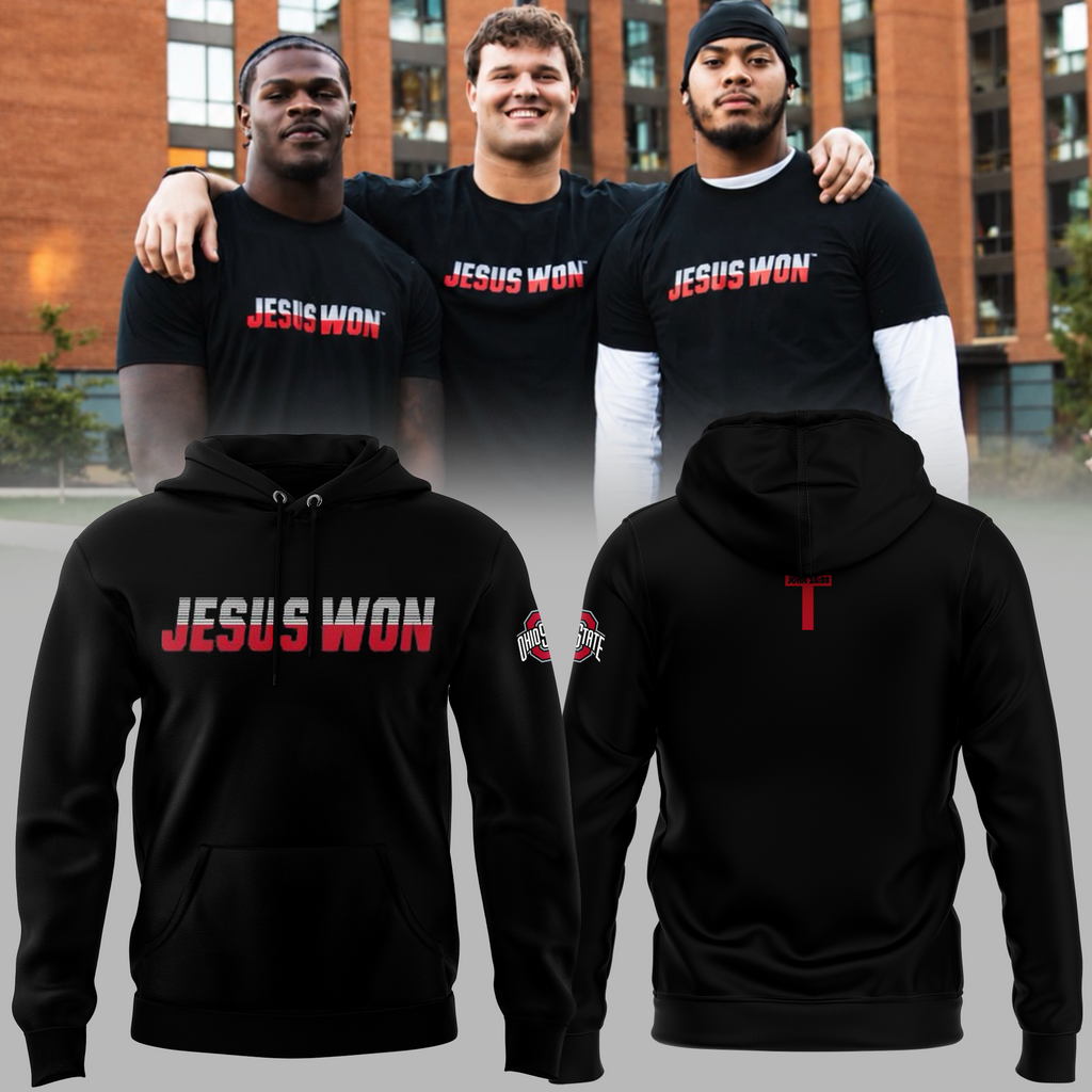 Ohio State Buckeyes X JESUS WON 2026 Hoodie