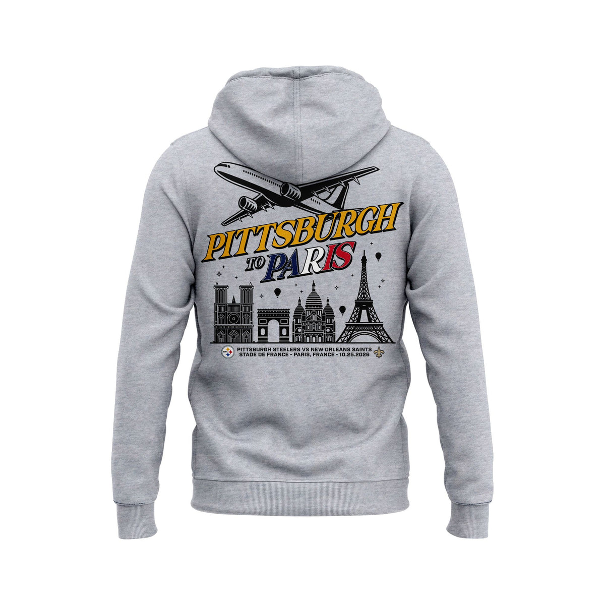Unisex Pittsburgh Steelers 2026 NFL Pittsburgh To Paris Limited T-shirt