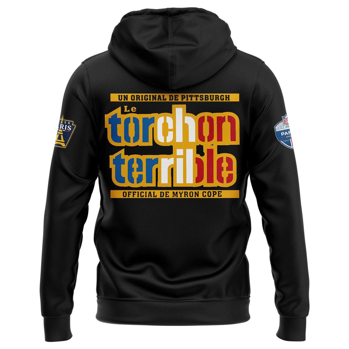 Unisex Black Pittsburgh Steelers 2026 NFL Paris Game Special Hoodie