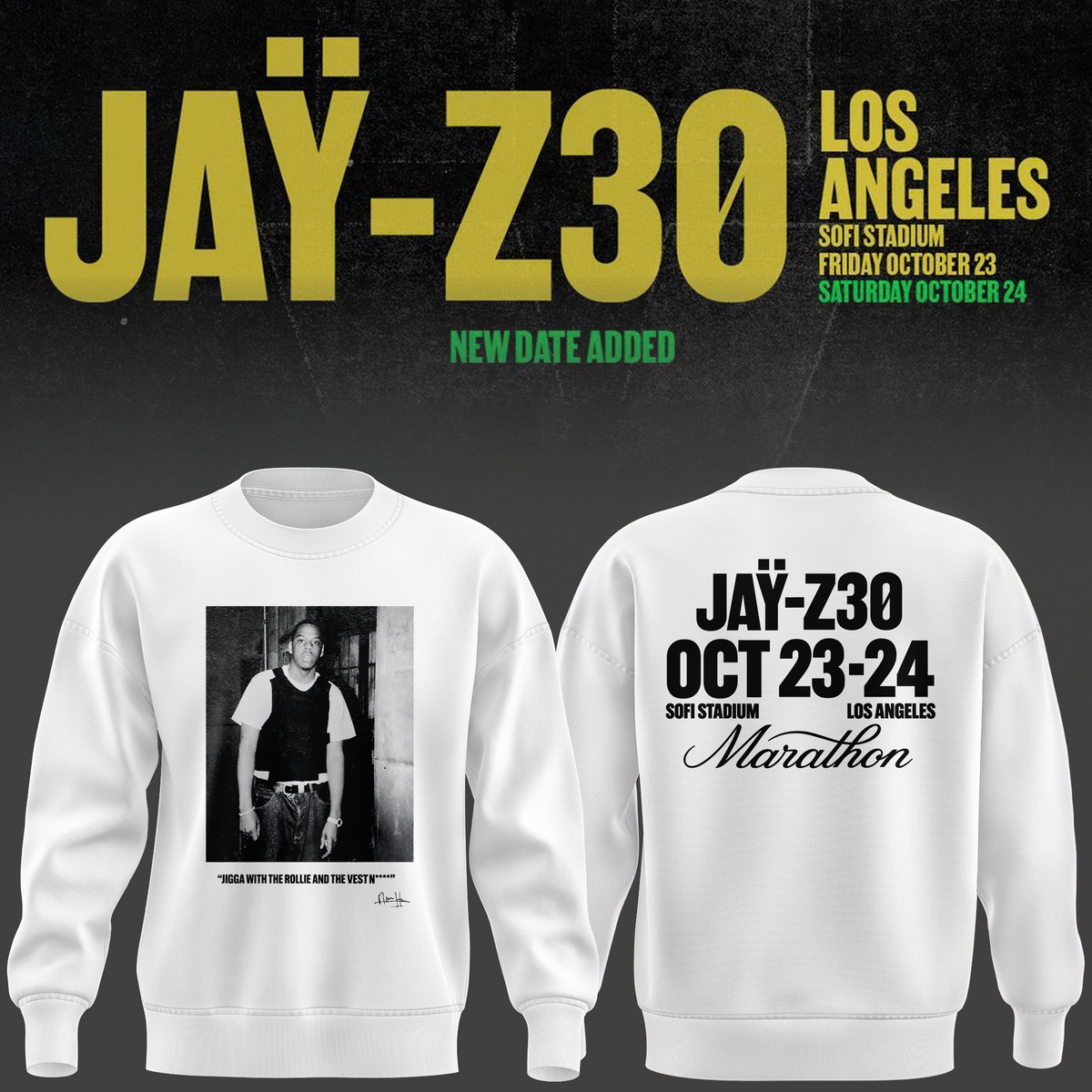 Marathon x JAY-Z 30 exclusive SWEATSHIRT 2026