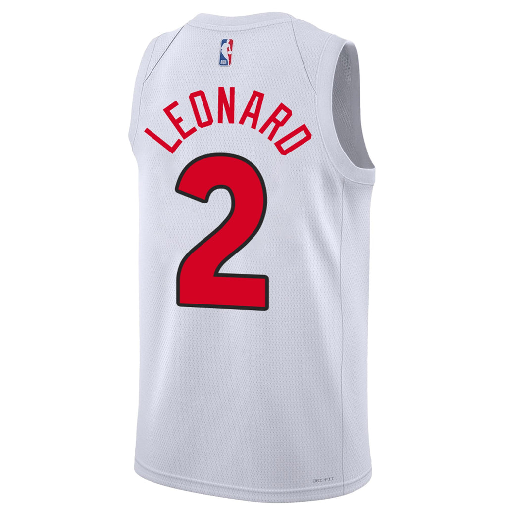 Kawhi Leonard #2 TOR White Basketball Jersey