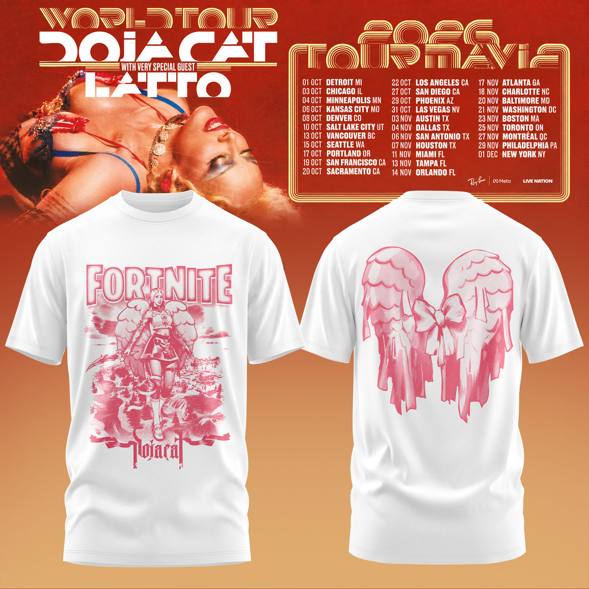 Doja Cat Tournavia World Tour 2026 T-Shirt V5